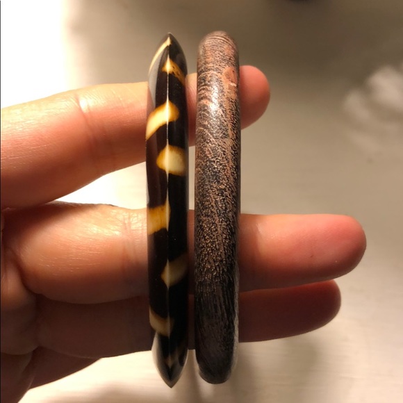 2/$12 - Pair of Thin Wooden Bangles - Picture 4 of 5